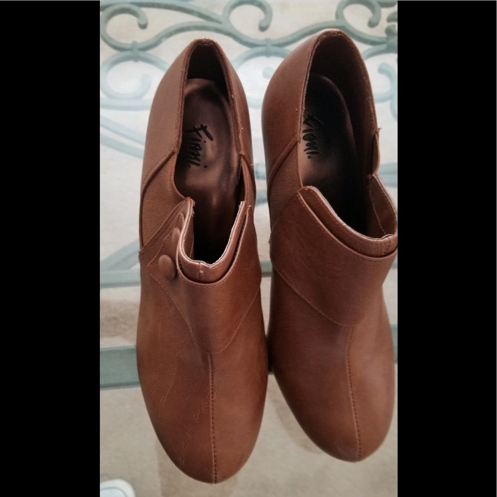 Camel colored ankle booties